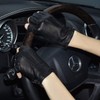 GSG SINCE 1998 Womens Fingerless Leather Gloves Unlined Sheepskin Genuine