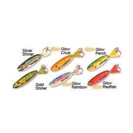 Northland 2 Packs Northland Macho Minnow 1/4OZ Kicker Tail Super Glow Redfish