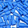 JZK 100pcs 6.3 x 0.8mm Blue Quick Connectors Socket Fully