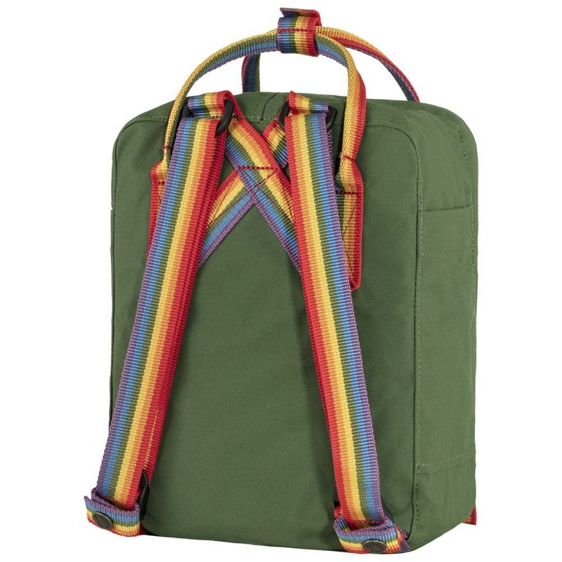 Fjällräven Kånken Rainbow Mini Spruce Green/Rainbow Pattern One Size