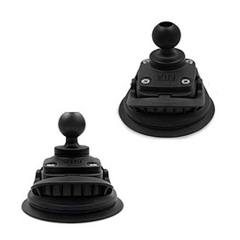 Composite Windshields Suction Cup Base Mount with 1'' Ball for All Industry Standard 1 inch / 25mm / B Size Socket Arm, Compatible with RAM, Arkon, iBolt and More (1'' Ball Suction Cup)