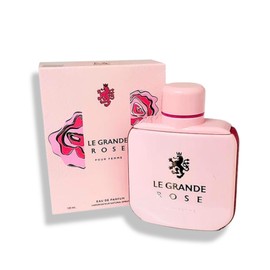 Le Grande Rose Pour Femme Eau de Parfum 3.4 Fl. Oz. Floral Woody Musk fragrance for women.