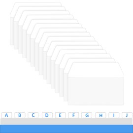 Tabs 2 Inch Sticky Index Tabs, Writable and Repositionable Marker Labels Pop up Classic Style Page Flags Notes Tabs for Reading Notes, Books and Classify Files White (200 Pieces)