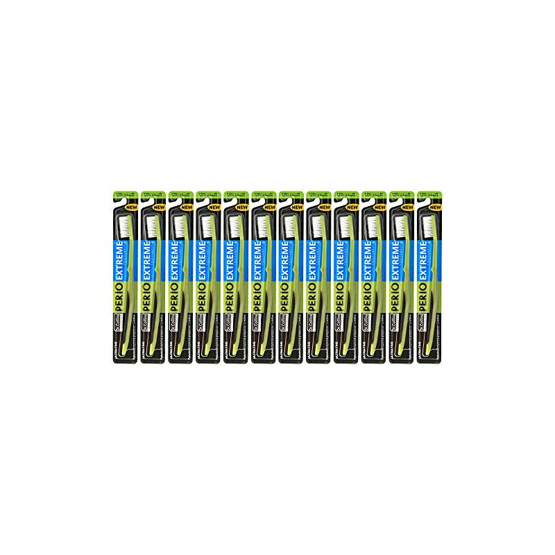 Dr. Collins Perio Extreme Toothbrush, (Colors Vary) (Pack of 12)