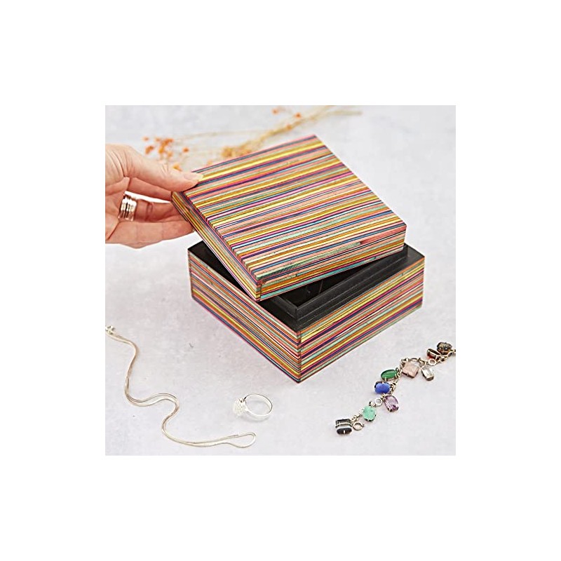 Dhari Fair Trade Handmade Striped Large Box