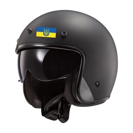 EVM Set of 6 Stickers of Ukraine National Flag in PVC for Car Motorcycle Window Door Helmet Scooter Skateboard Bike PC Laptop Tablet Tuning