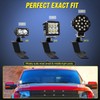 Nilight Ditch Light Brackets Hood Hinges Mount Bracket Kit for
