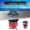 ZJWZJH 19mm Momentary Push Button Switch Black High Round Cap
