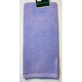 LAURA ASHLEY KITCHEN TOWELS (2) PURPLE LAVENDER BASIL 16 X 25 NIP