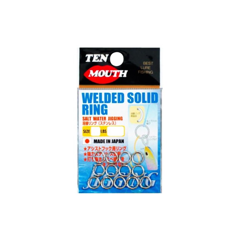 N.T. SWIVEL Welded Solid Ring, Stainless Steel #6