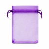 20 Pack Empty Lavender Sachet Bags Empty, Purple Organza Drawstring
