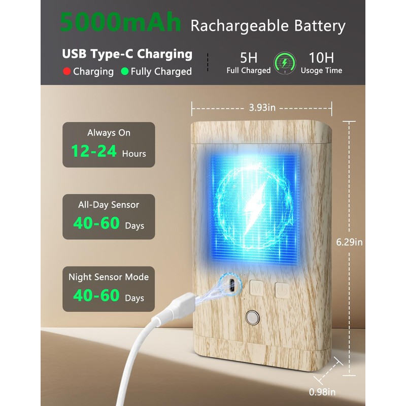 2 Pack Motion Sensor Wall Sconce with Remote – Rechargeable