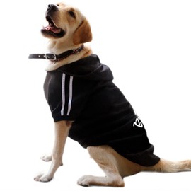 Eastlion Dog Warm Hoodies Coat Clothes Jumper Pet Puppy T-Shirt Black 7XL