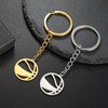 LIKGREAT Basketball Keyring Stainless Steel Basketball Keychain for Backpack Sports