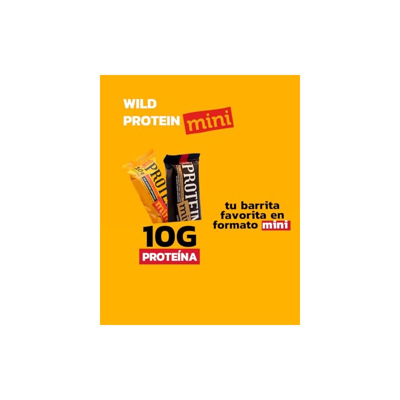 Wild Protein Mini Barras de Protena Sabor Cacahuate 10 g