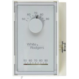White-Rodgers 1E50N-301 Mercury-Free Mechanical Thermostat, 5.25 inches