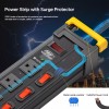 CRST 12 Outlets Power Strip Surge Protector with Individual Switches