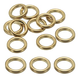PATIKIL 0.46 Inch Fishing Rod Guide Rings, 30Pcs Ceramic Guides Rings Fish Rod Repair Kit Fishing Pole Eyelet Replacement for Freshwater Saltwater, Gold