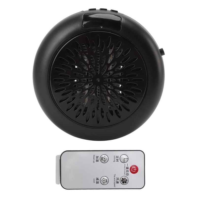 Black Electric Heater Mini Rapid Heating Simple Operation Table Electric