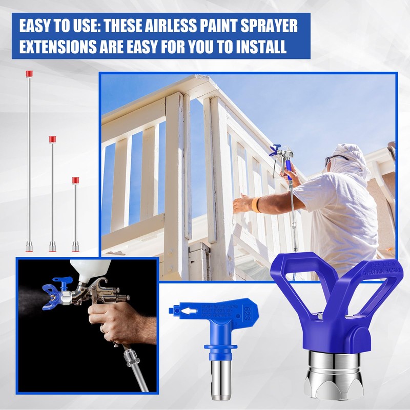 16 Pieces Paint Sprayer Hose Set, Airless Paint Sprayer Hose