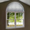 PROTINT WINDOWS Precut Floral Glass Privacy Arched Window Film, Self