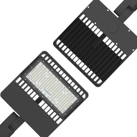 LED Parking Lot Lighting 150w Shoebox Light 19500lm AC100-277V Street Area Light for Pathway Garden and Outdoor Places IP65 Waterproof (150W)