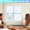 Teling 24 Pieces Jumbo Magnetic XY Coordinate Dry Erase Grid