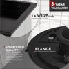 WEBANG 4 Inch Square Shower Drain Black Floor Drain with