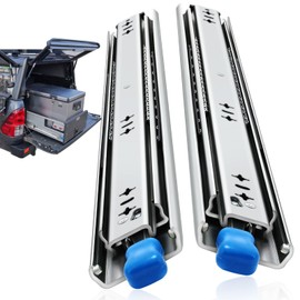 with Lock Heavy Duty Drawer Slides 12 14 16 18 20 22 24 26 28 30 32 34 36 40 44 48 52 56 60 Inch 500 Lbs Side Mount Full Extension Ball (Load:250 lb (with Lock) -W:53mm, 22 Inch)