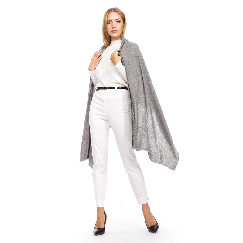Marine Cashmere - Cashmere Blend Stole for Women, Delicate and