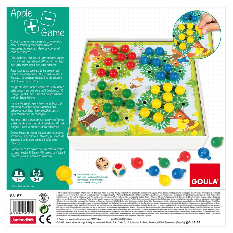 Goula D53167 Apple + -Game, Multicoloured