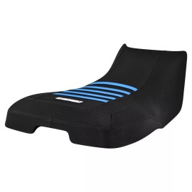 Enjoy Mfg 2016-2024 Arctic Cat ALTERRA 400-500 Seat Cover BLACK w/ LIGHT BLUE Ribs #364