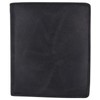 MARSHAL Mens RFID Blocking Bifold Hipster Hunter Leather Euro Credit