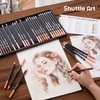 Shuttle Art 36 Skin Tone Colouring Pencils Set, Skin Colour
