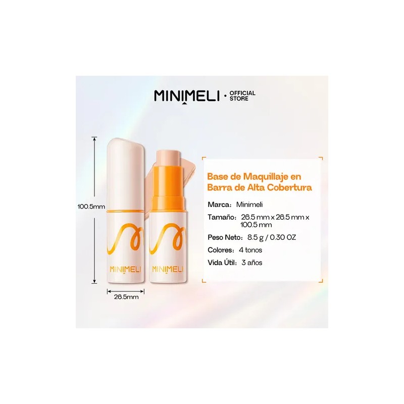 Minimeli Base De Maquillaje En Barra Alta Cobertura Spf30