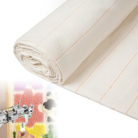Tufting Cloth with Marked Lines Monk's Cloth Large Overlocking Tufting Fabric for Punch Needle, DIY Rug Tuft Making (40 X 200 in)