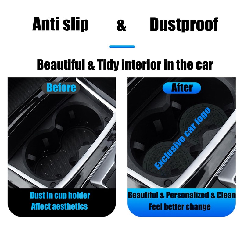 Car Cup Holder Coasters Compatible with Honda Series Interior Accessories,Recessed