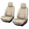 hoozoom Leather Front Car Seat Covers Breathable Seat Covers Waterproof