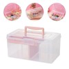 VILLFUL Organizer Box with Lid Transparent Storage Case 4.8l Space-saving