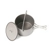 TOAKS Titanium Pot with Bail Handle, Outdoor Hanging Camping Cookware