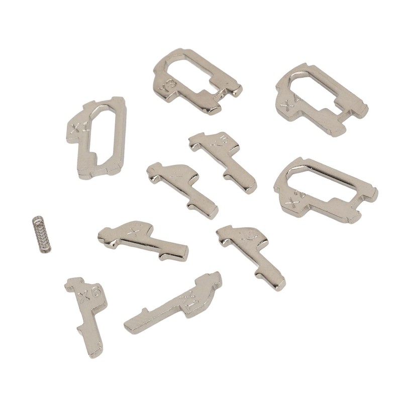 380 Pcs Car Lock Reed Stainless Steel Car Locking Plate