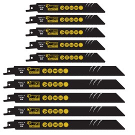 10 x SabreCut SCRSK10BF 150mm 225mm 14 TPI S922BF S1122BF Fast Wood and Metal Cutting Reciprocating Sabre Saw Blades