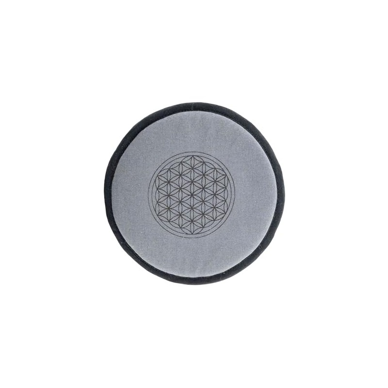 NKlaus 15 cm Round Singing Bowl Cushion, Dark Grey -