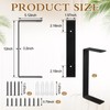 Shimeyao 2 Pack 5 Inch Heavy Duty Double Floating Shelf