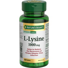 Nature's Bounty L-Lysine - 1000 mg - 60 Tablets