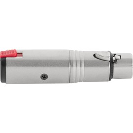 Pronomic AD-JFXF Adaptor - Balanced 6.3 mm Jack Socket to XLR Female - Jack Socket with Locking - Ready Wired & Ready to Use - Robust Construction - Die-Cast Metal Housing