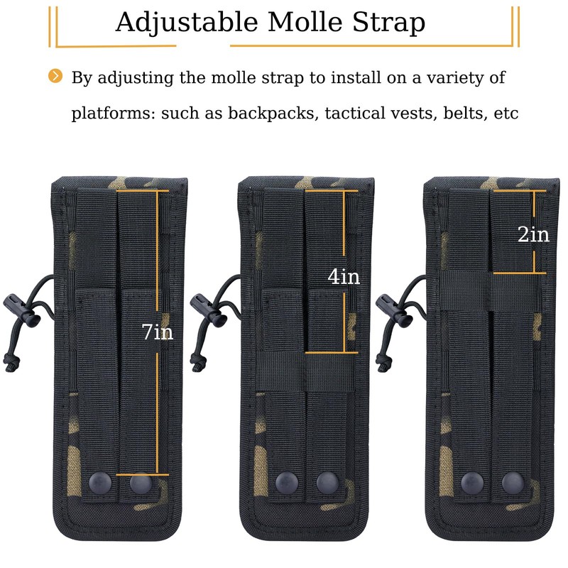 ​​DIZETION Heat-Resistant Suppressor Pouch, Tactical Multi-Purpose MOLLE EDC Carry Bag