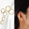 ABILITH 3 Pairs Small Huggie Hoop Gold Earring for Women