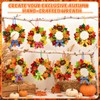 Homgaty Autumn Wreath Making Kit, 8 Pack DIY Fall Craft