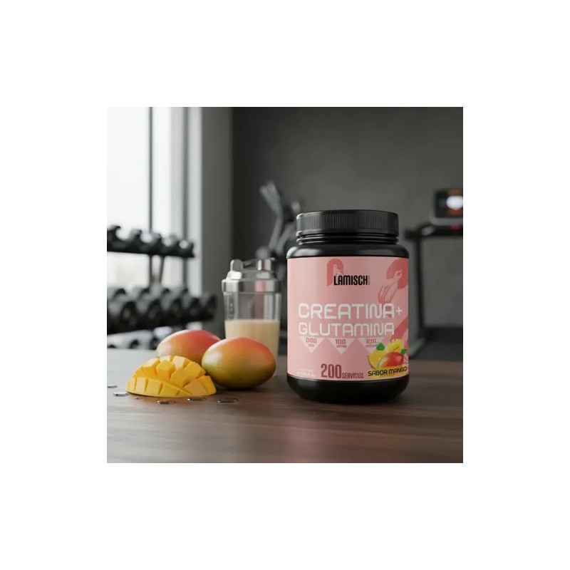 Creatina Glutamina 1 Kg Flamish Pre Entreno 50servicios